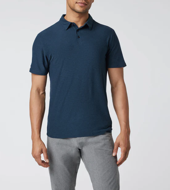 3 Button Athletic Fit Short Sleeve Polo Shirt