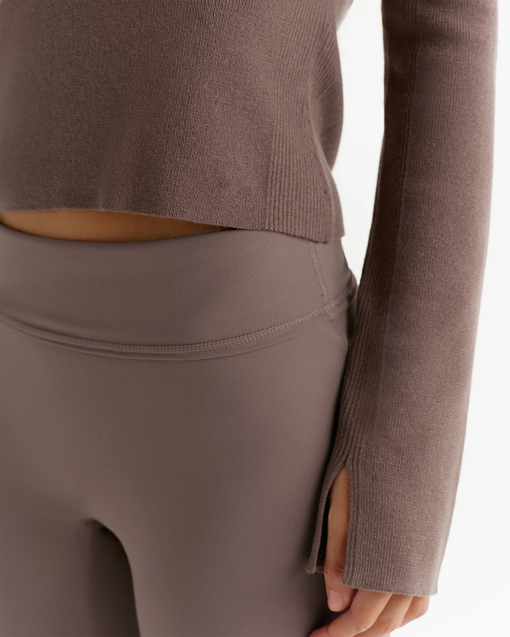 Collared Fine Knit Long‑sleeved Top